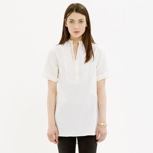 madewell collarless tunic